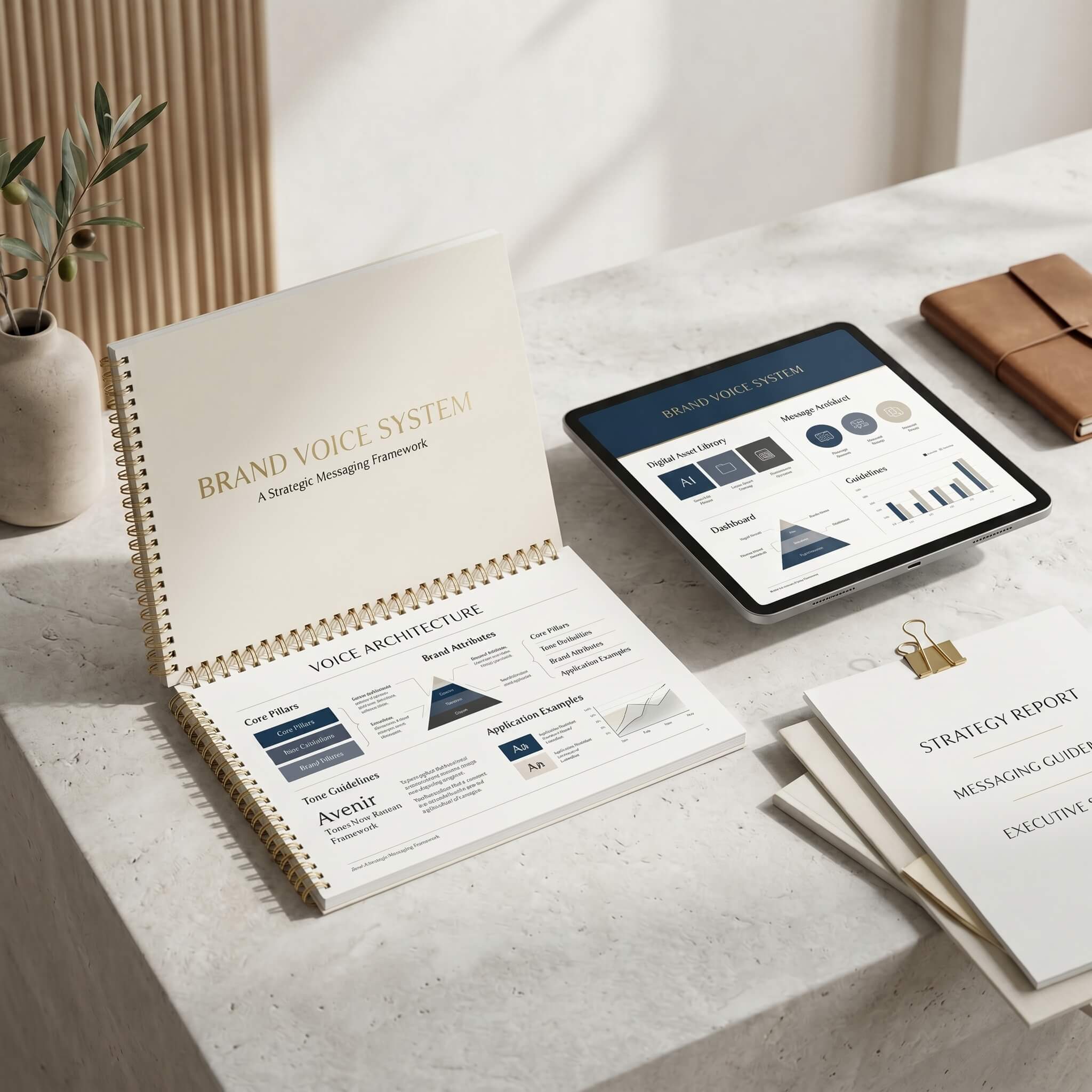 Marketize Group Brand Voice System Mockup